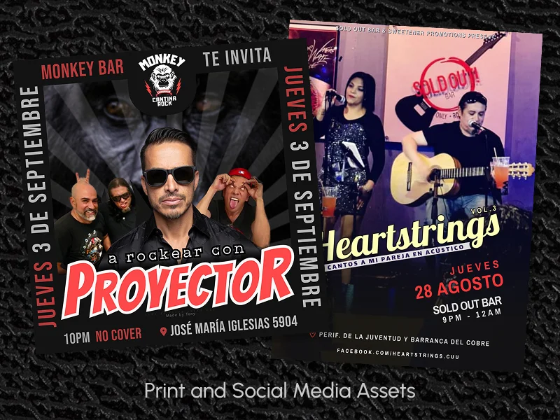 Print & Social Media Assets: Music Event Flyers